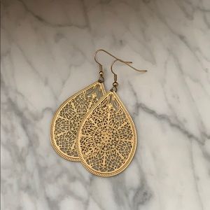 Bohemian gold earrings